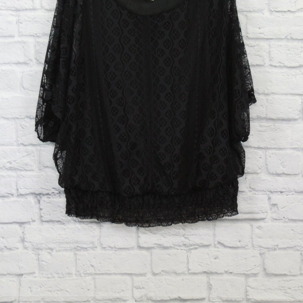 ULTRA PINK Lace Flowing Top Shirt Blouse Size 2X - Picture 3 of 8